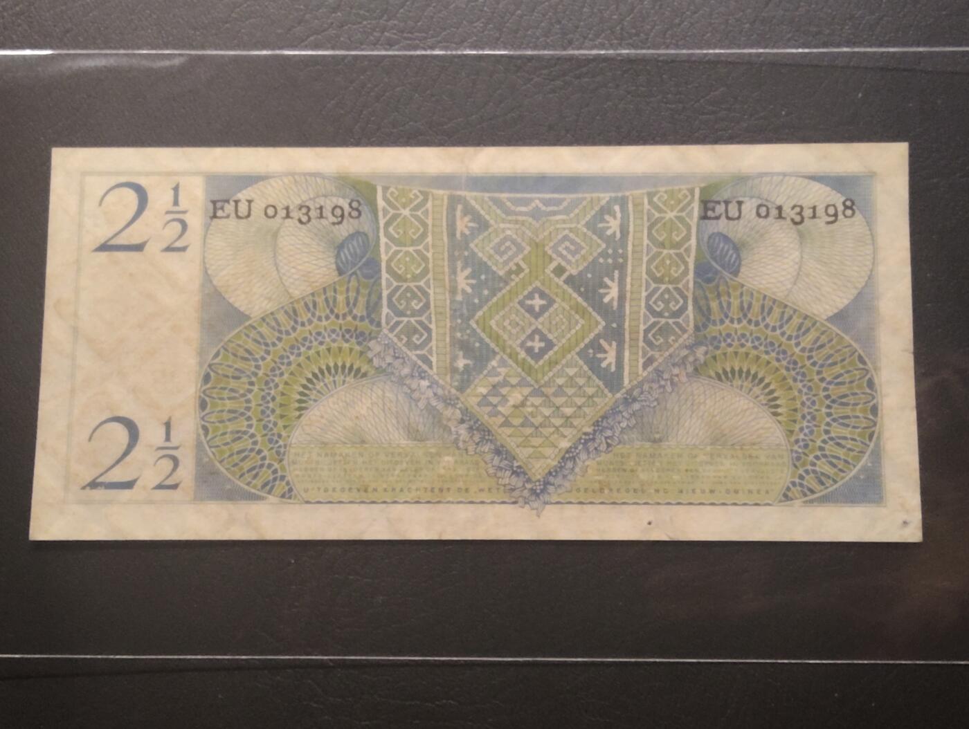 2026四月第二期，总第223期 荷属新几内亚（现新几内亚岛的一部分）1954版2.5盾AUNC，极其稀有的地区纸币，朱丽安娜女王，新几内亚此时期发行的纸币几乎难得一见