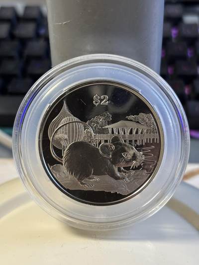 第196期拍卖 -  新加坡2020年十二生肖鼠年铜镍纪念币无盒无证书