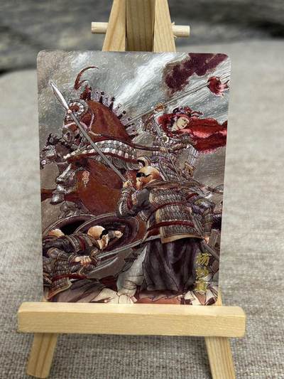 喜灰玩卡拍卖第七期，接拍品0佣金，欢迎送拍，释放现金流，让自己有资金可以购买更多喜欢的卡牌，让别的卡友能淘到更多心仪的卡牌 - 超级梦 历代五虎 张导老师绘 特卡  巾帼烈女 杨妙真 折光粗闪