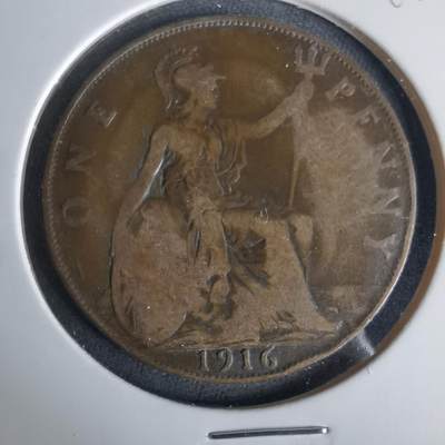 沼泽如烟--第1049场 - 英国1916年1便士