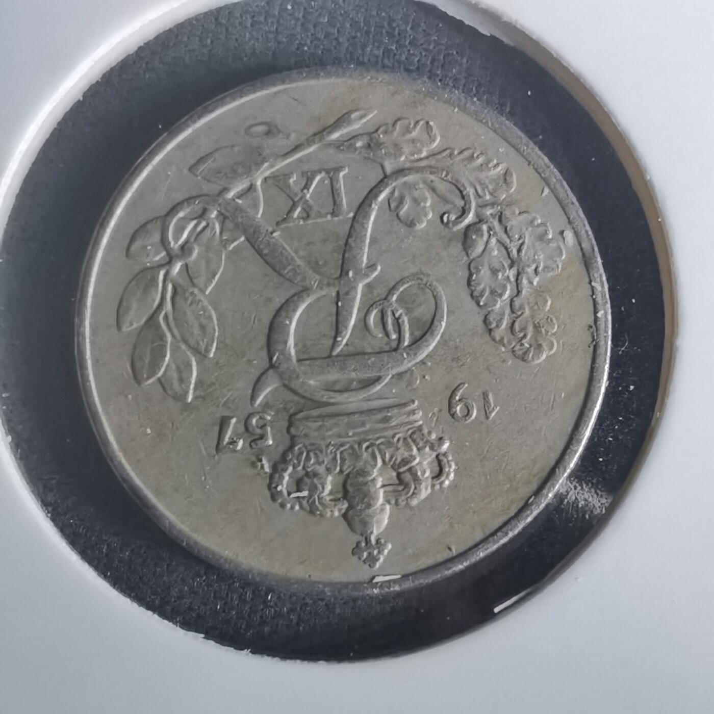 沼泽如烟--第1048场 丹麦1957年10欧尔