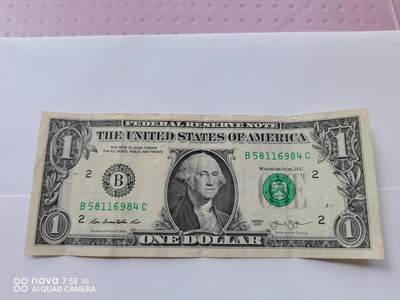 纸币 - 美国壹圆