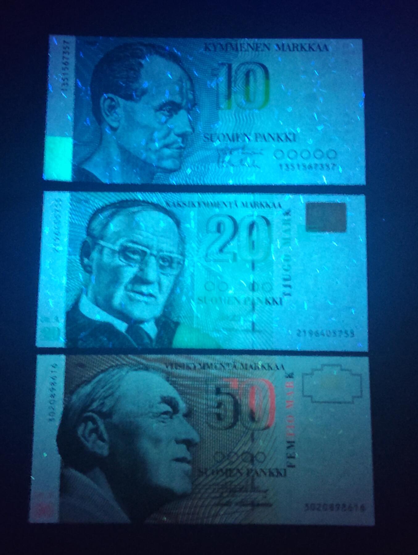 2026四月第二期，总第223期 芬兰倒一版10+20+50马克UNC-/UNC·