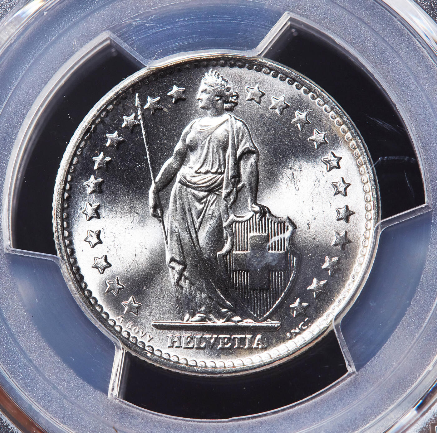 【俄甄集藏】满园春色-2026年(051)04-22星期三 晚 19:30 全场包邮 瑞士1965-1966年1/2、1、2法郎银币高分3枚一组，PCGS MS67，顶级转光品相