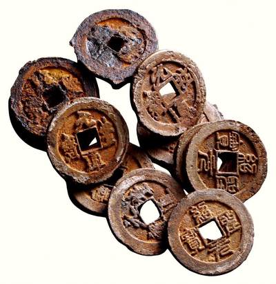 中贸圣佳2026四季・迎春拍卖会 六盈堂藏泉 钱币 证章 卡牌专场 - 陕西路大铁钱、夹锡铁钱一组三十四枚 尺寸不一