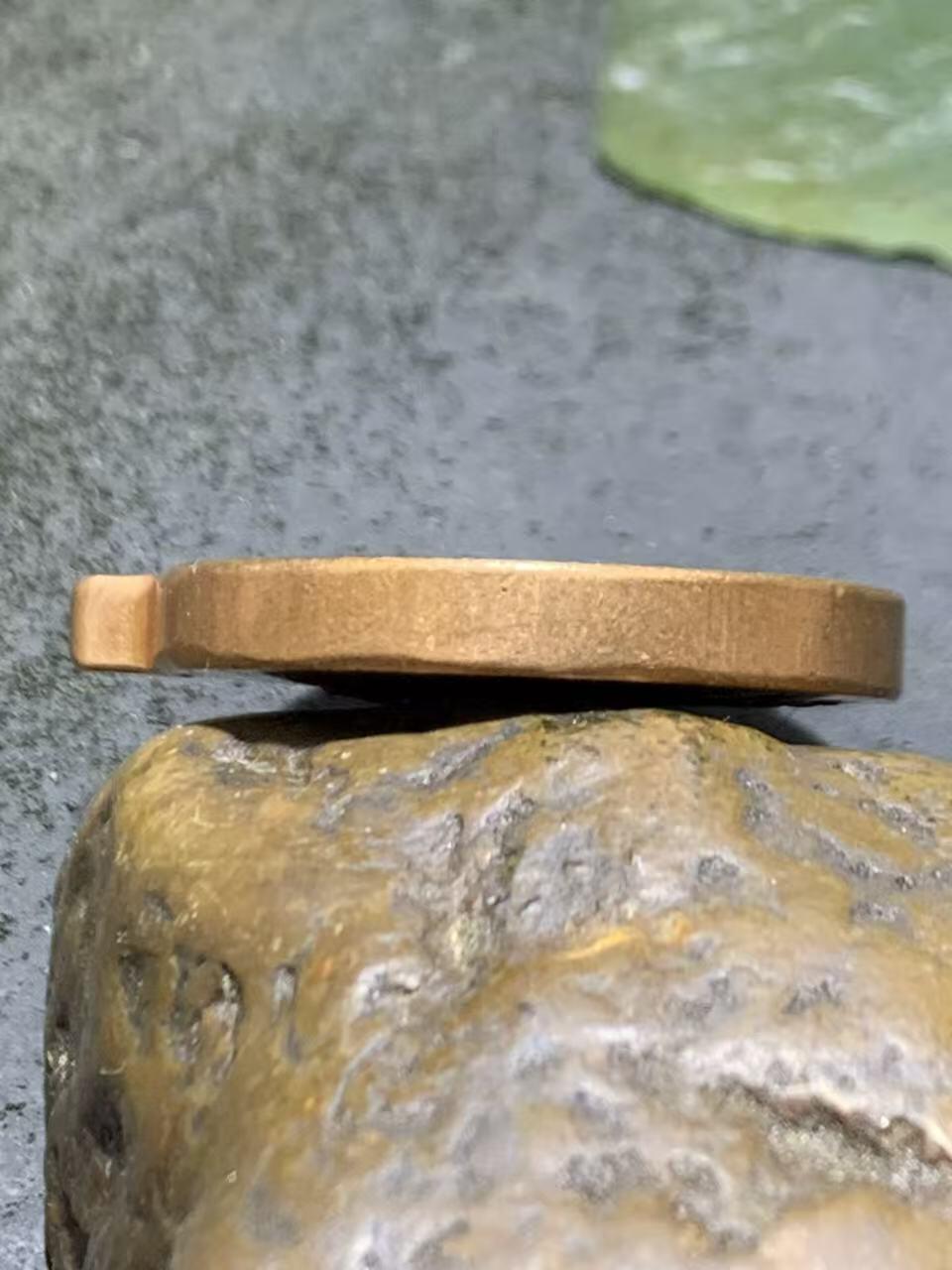 精美高精度紫铜九宫八卦护身牌一个