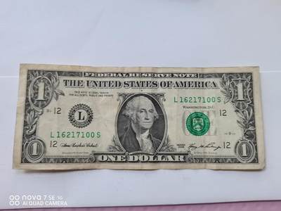 纸币 - 美国壹圆