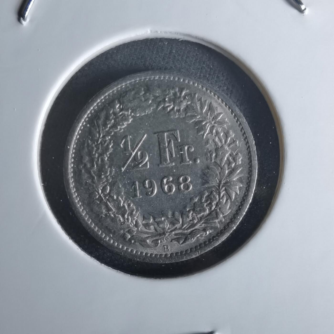 沼泽如烟--第1048场 瑞士1968年半法郎