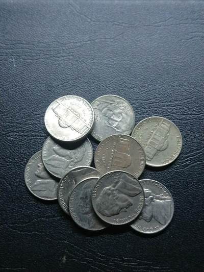 松南世界钱币——260409 - 美国5美分镍币10枚5