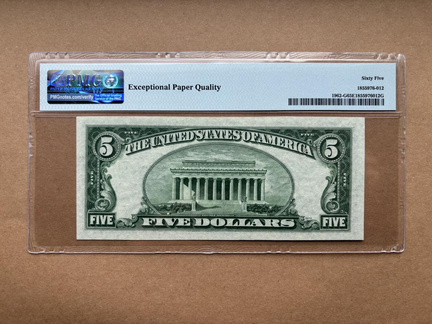 【礼羽收藏】🌏世界钱币拍卖第132期 1950A版 5美 PMG65E