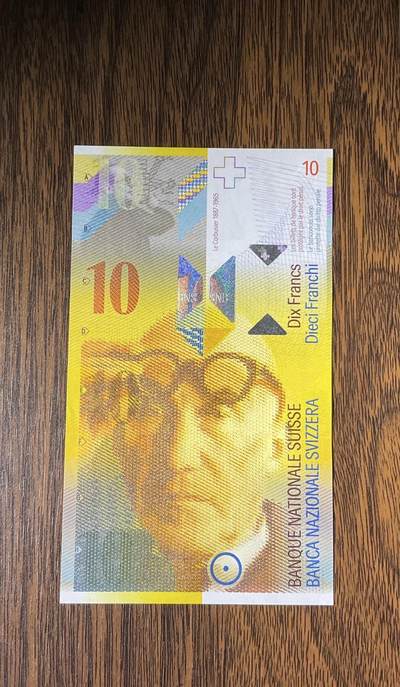 【礼羽收藏】🌏世界钱币拍卖第132期 -  瑞士人像版稀少13A首发冠，无347刀拆UNC靓号一张