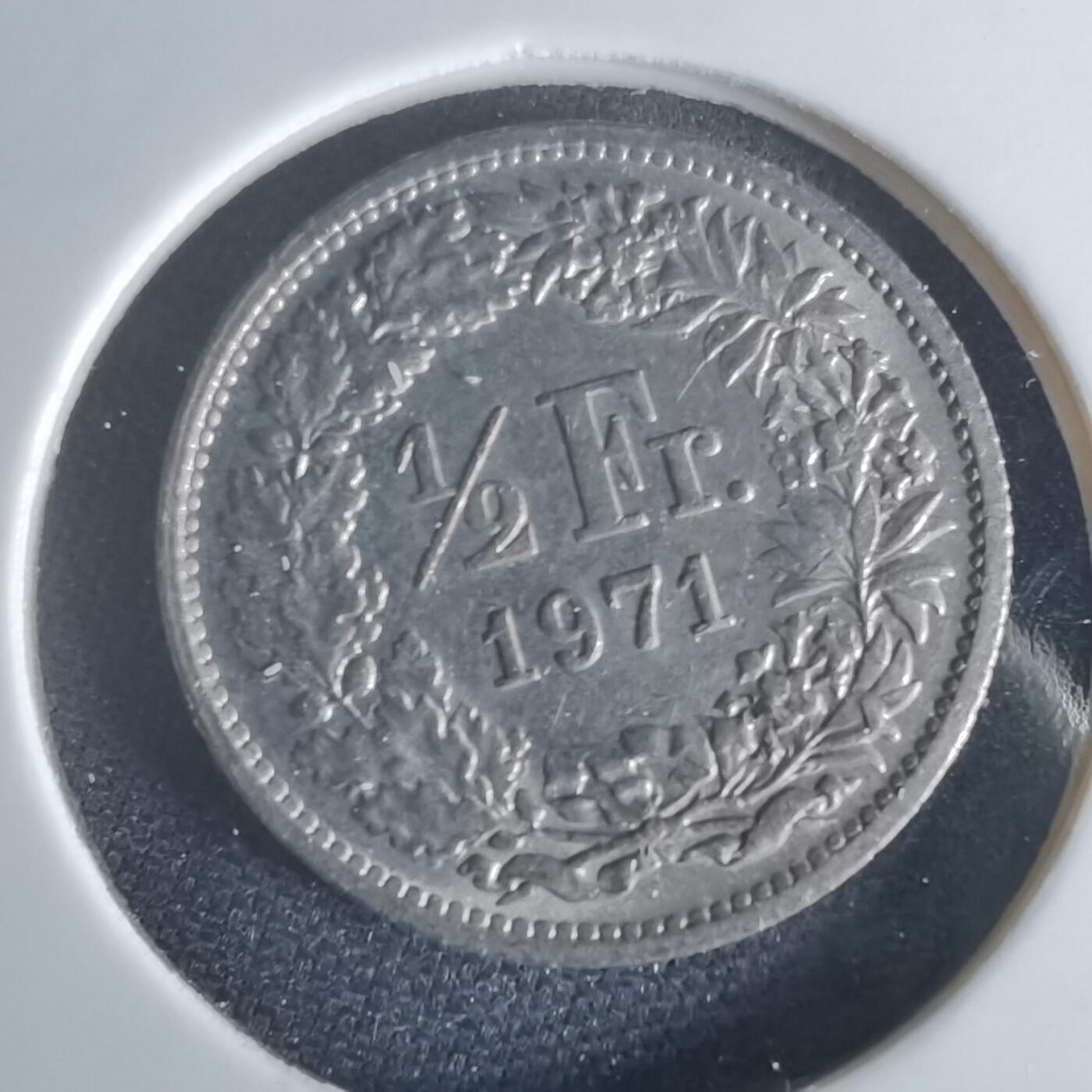 沼泽如烟--第1048场 瑞士1971年半法郎