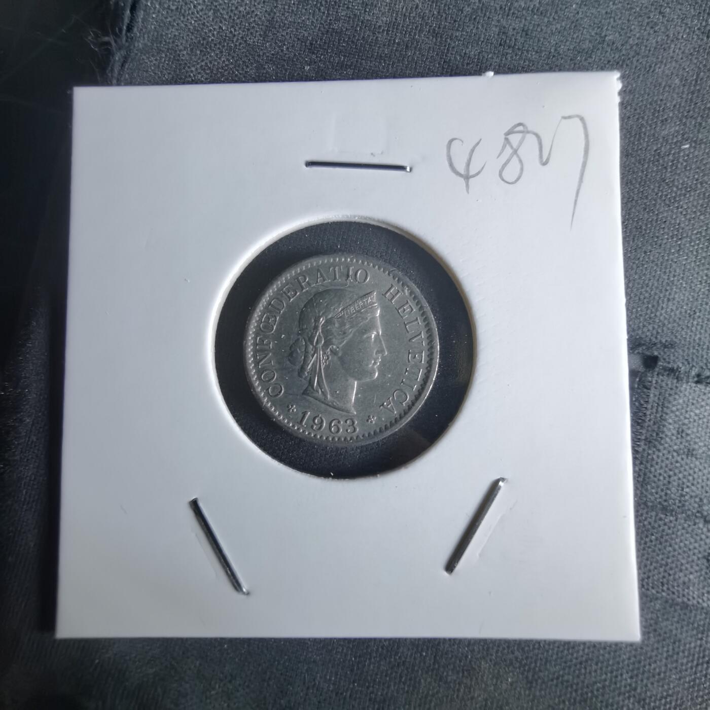 沼泽如烟--第1048场 瑞士1963年五分