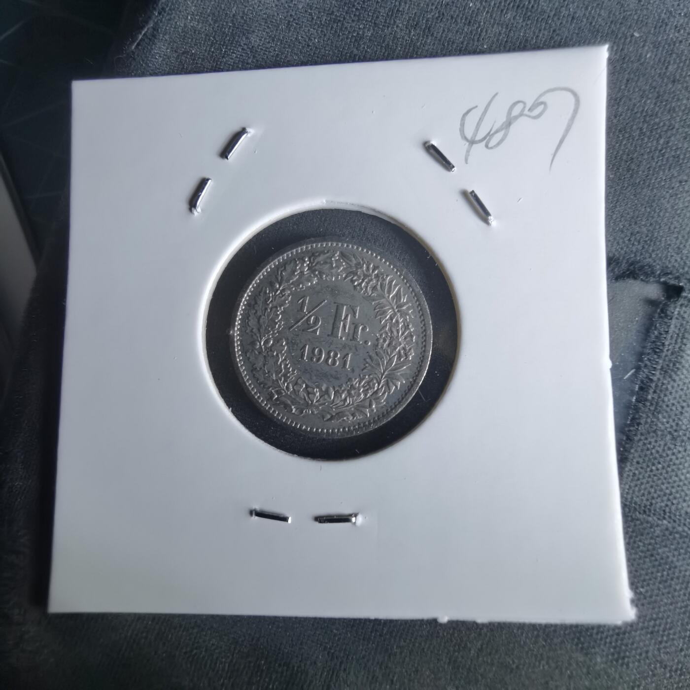 沼泽如烟--第1048场 瑞士1981年半法郎