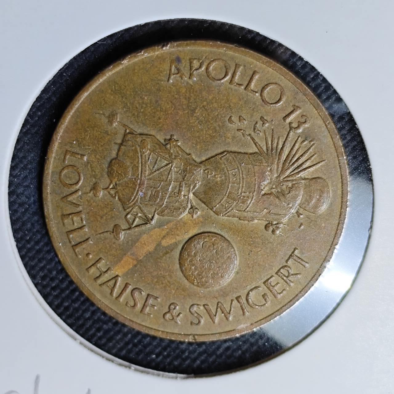 KK钱币收藏小铺  第412期 2月预留时间 周末发货  美国航天纪念铜章