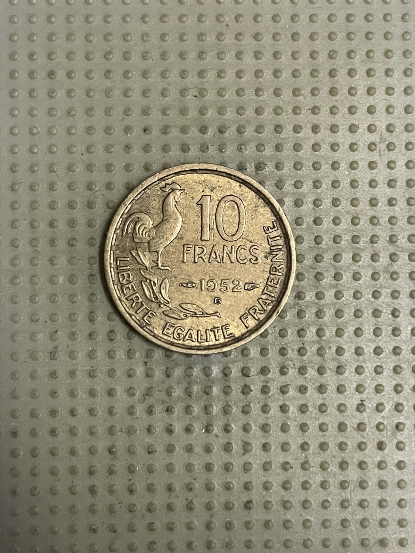 2026年第44场各国散币拍卖（总第194场） 法国1952年10法郎