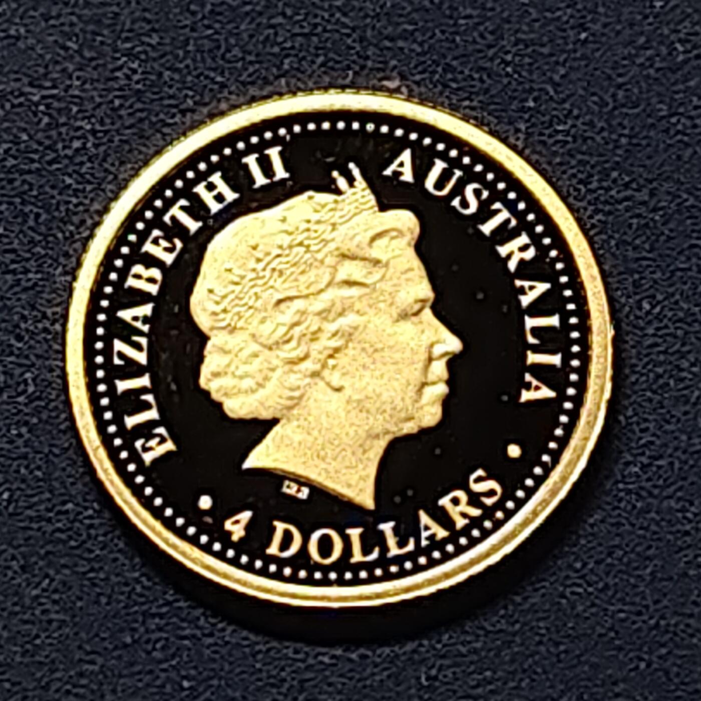 【全场包邮】纯粹捡漏拍521场 【金币】澳大利亚2006年4元德国世界杯精制纪念金币【13.92毫米1.244克99.9%】-盒证全