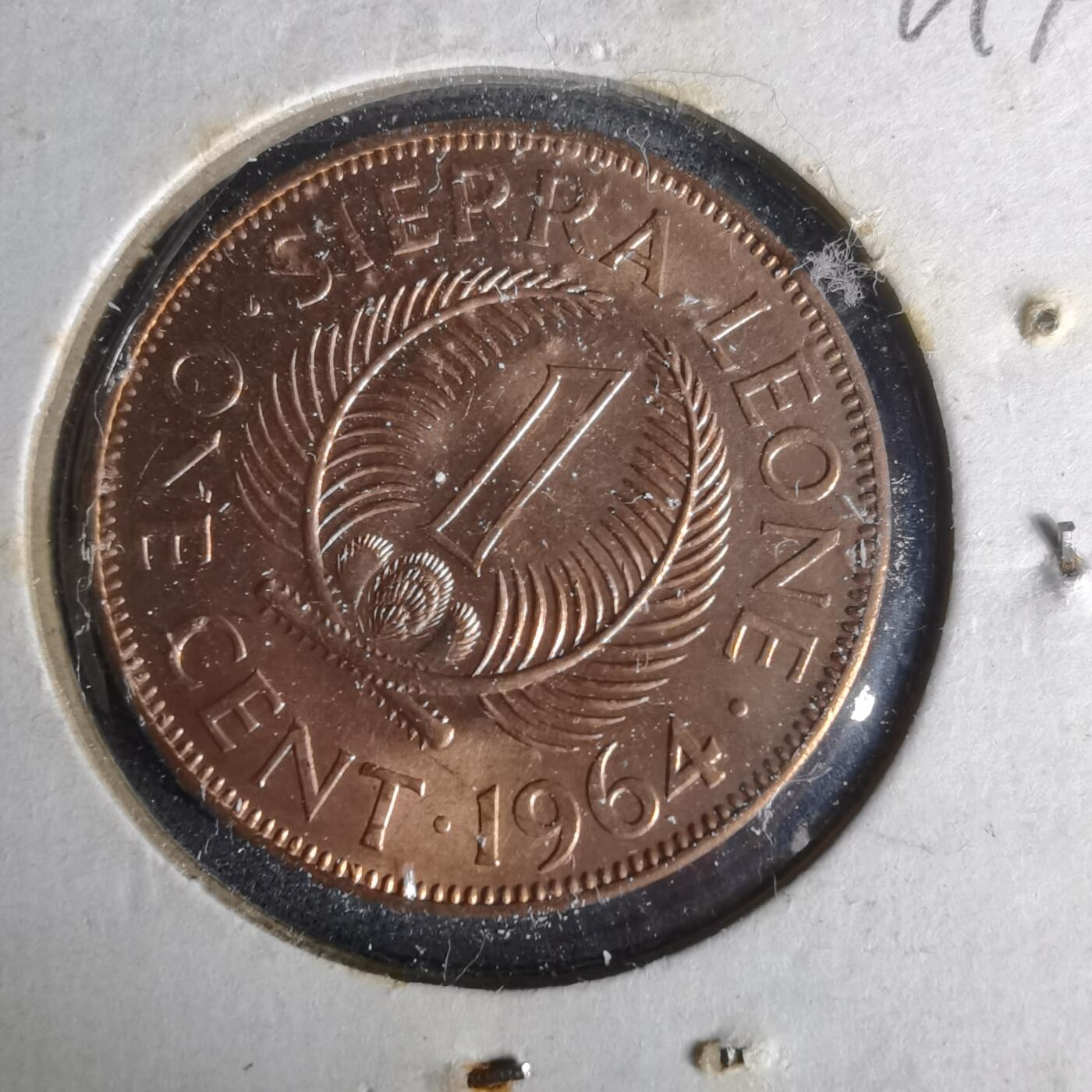 沼泽如烟--第1049场 塞拉利昂1964年一分