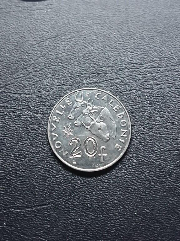 松南世界钱币——260409 法属新喀里多尼亚20法郎镍币
