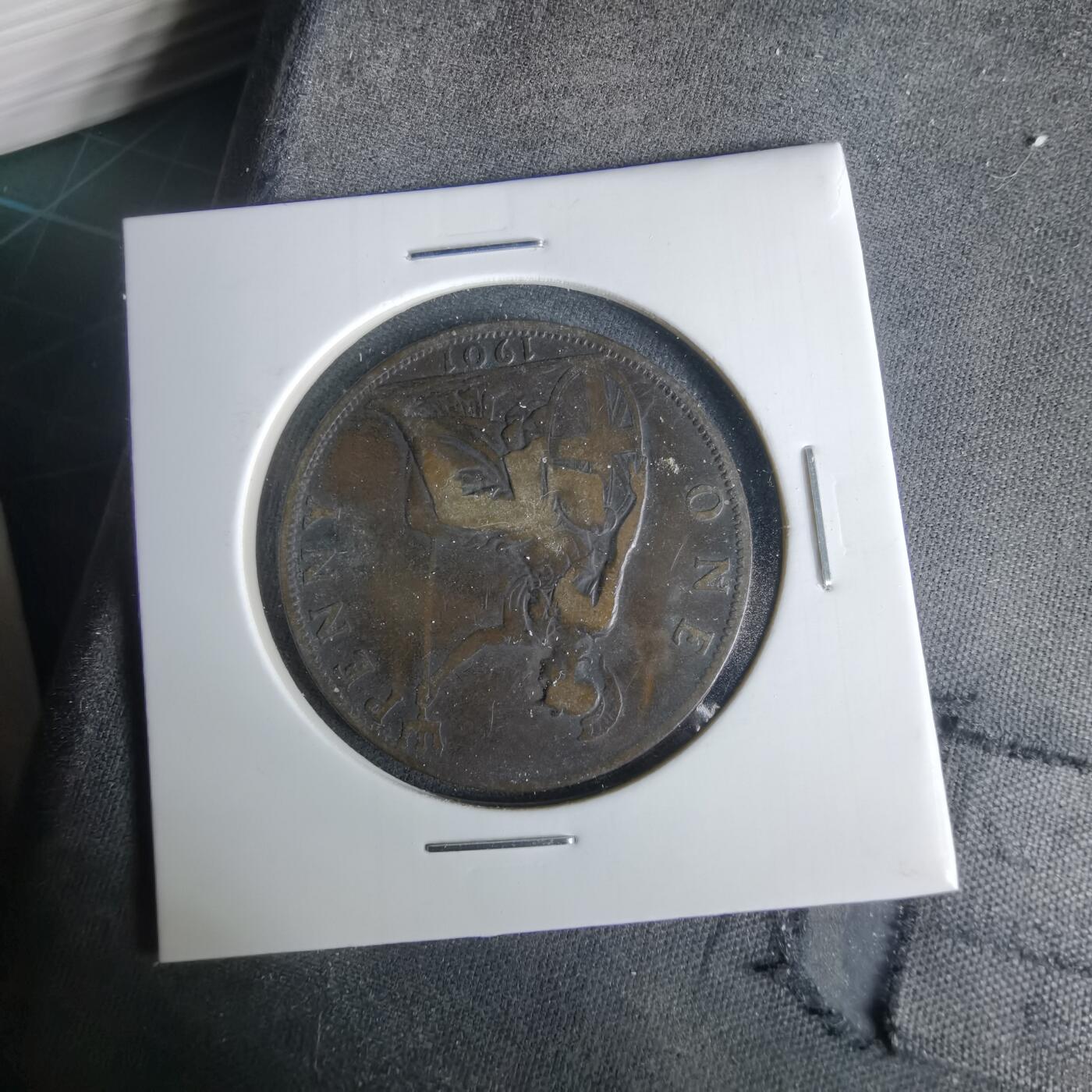 沼泽如烟--第1049场 英国1901年1便士