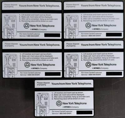 公藏第63期裸卡拍卖 美国预付费光学新卡（纽约州度假胜地景色）5全新卡，品好。湖泊，帆船，山林，度假小屋搭配黄色日落景。