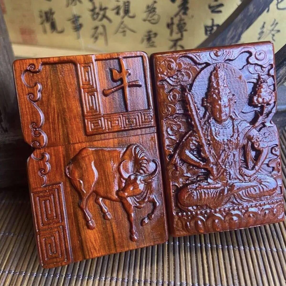 小叶紫檀十二生肖守护神煤油打火机（任选一种）