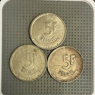 2026年第44场各国散币拍卖（总第194场） - 比利时5法郎荷兰语版3枚