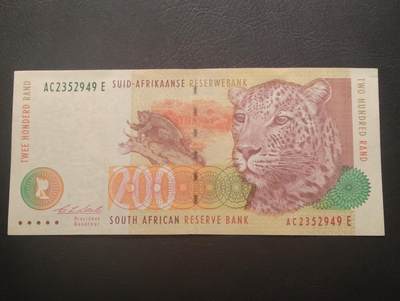 2026四月第二期，总第223期 - 南非1994初版200兰特AUNC 猎豹 最大面值