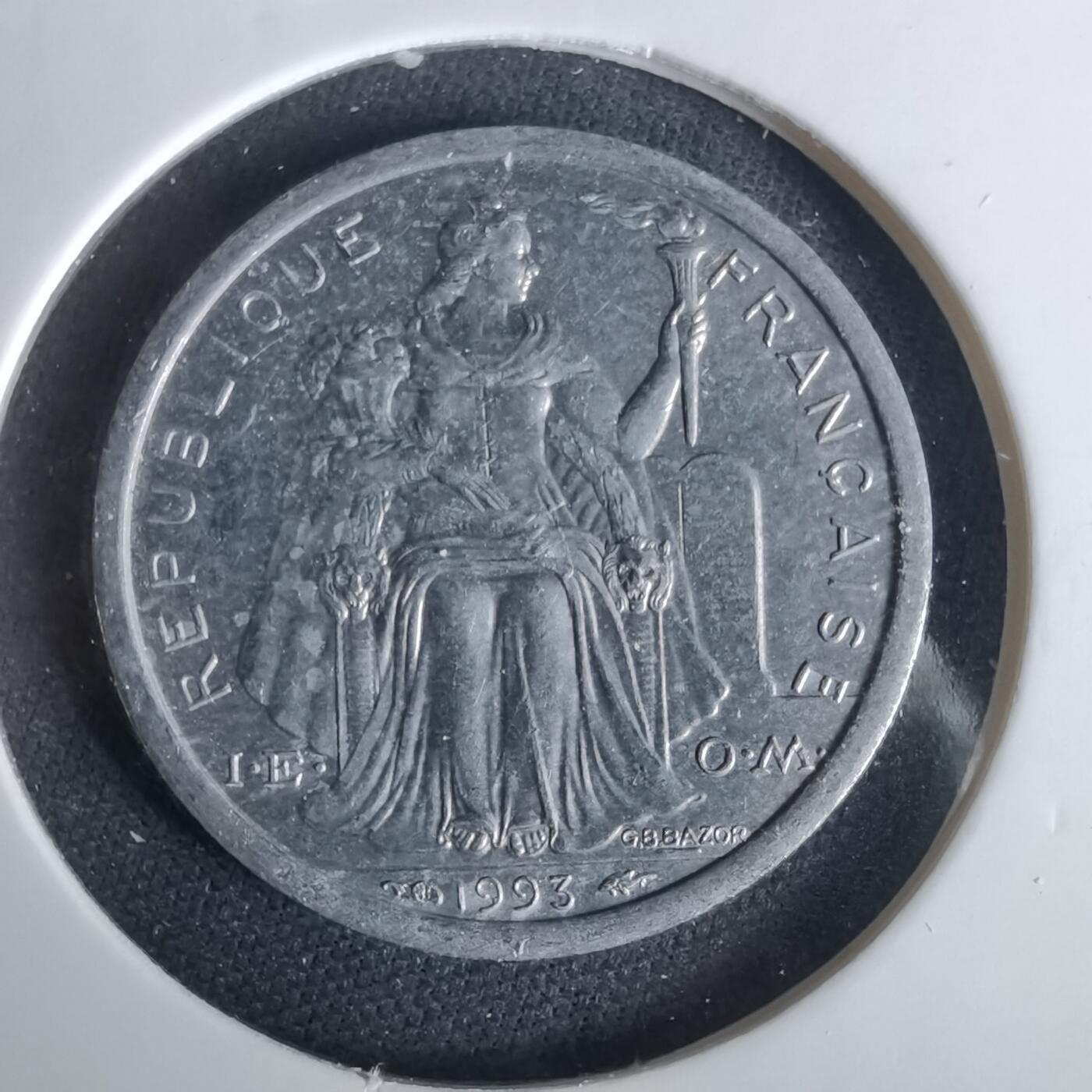 沼泽如烟--第1049场 法属波利尼西亚1993年1法郎