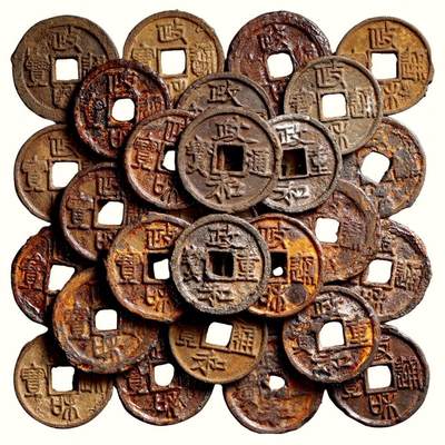 中贸圣佳2026四季・迎春拍卖会 六盈堂藏泉 钱币 证章 卡牌专场 - “政和重宝”、“政和通宝”陕西路大铁钱、夹锡铁钱一组三十一枚 尺寸不一