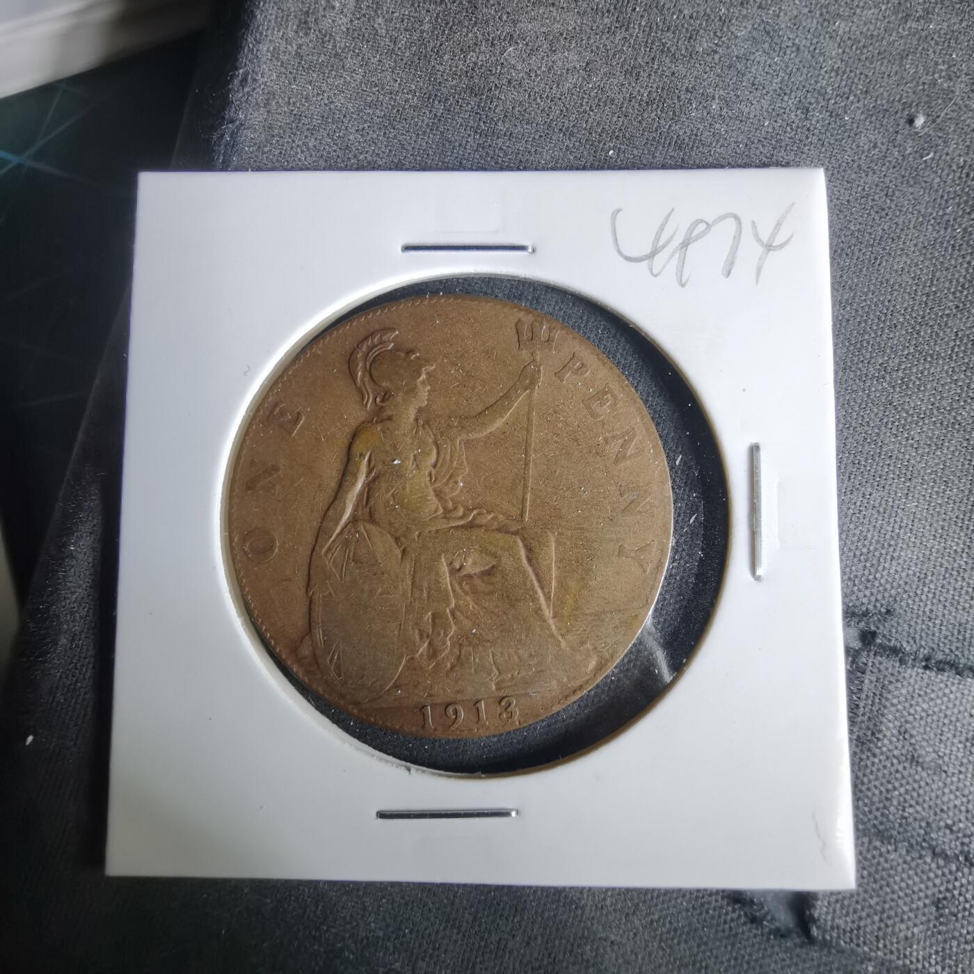 沼泽如烟--第1049场 英国1913年1便士