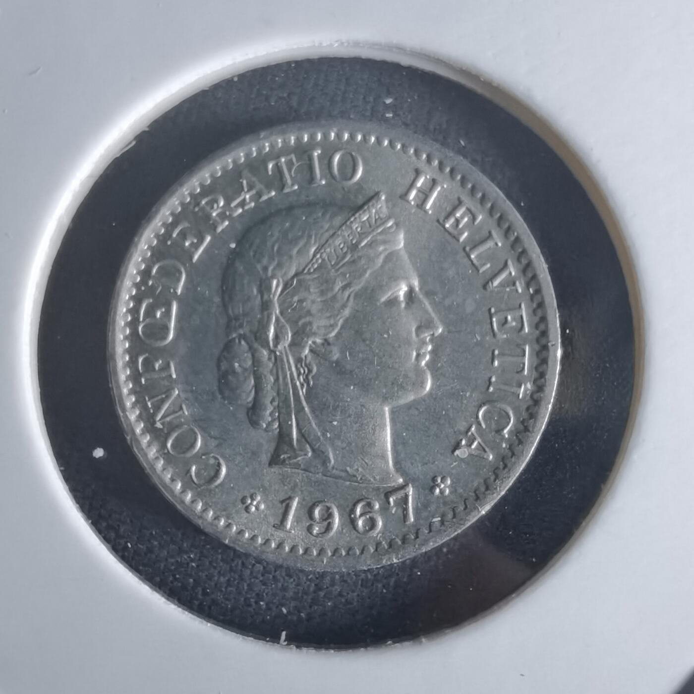 沼泽如烟--第1048场 瑞士1967年五分