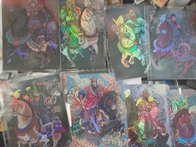 寸草不生 马年 第二期 - 冯涛 二十四名将上  A4大卡 彩闪版 8张