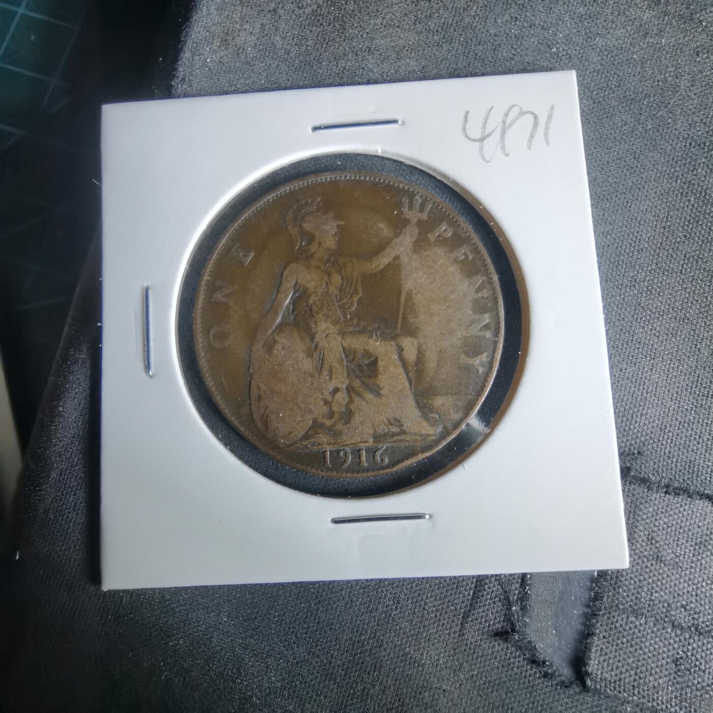 沼泽如烟--第1049场 英国1916年1便士