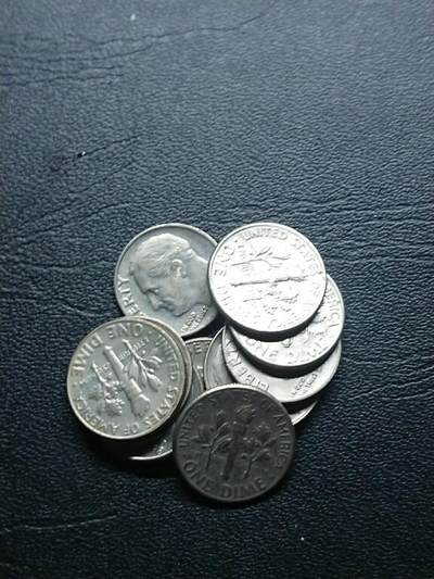 松南世界钱币——260409 - 美国10美分镍币10枚5