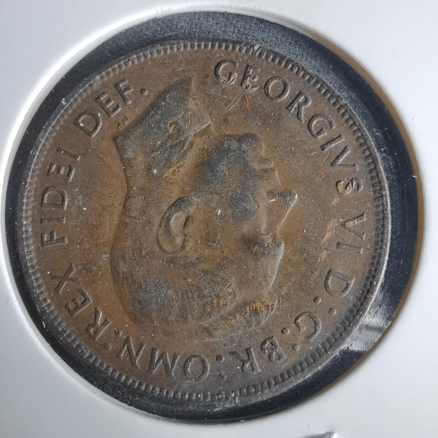 沼泽如烟--第1049场 澳大利亚1950年1便士