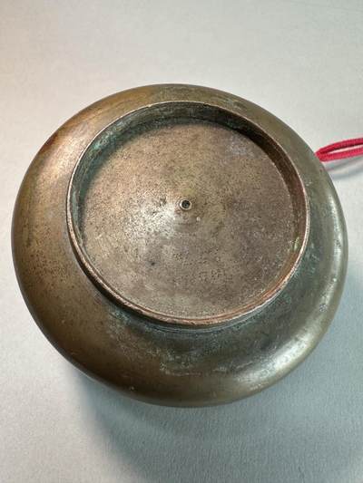 清-民国-建国｜老铜器专场.伍 民国至建国初老黄铜刻花铜烟灰缸