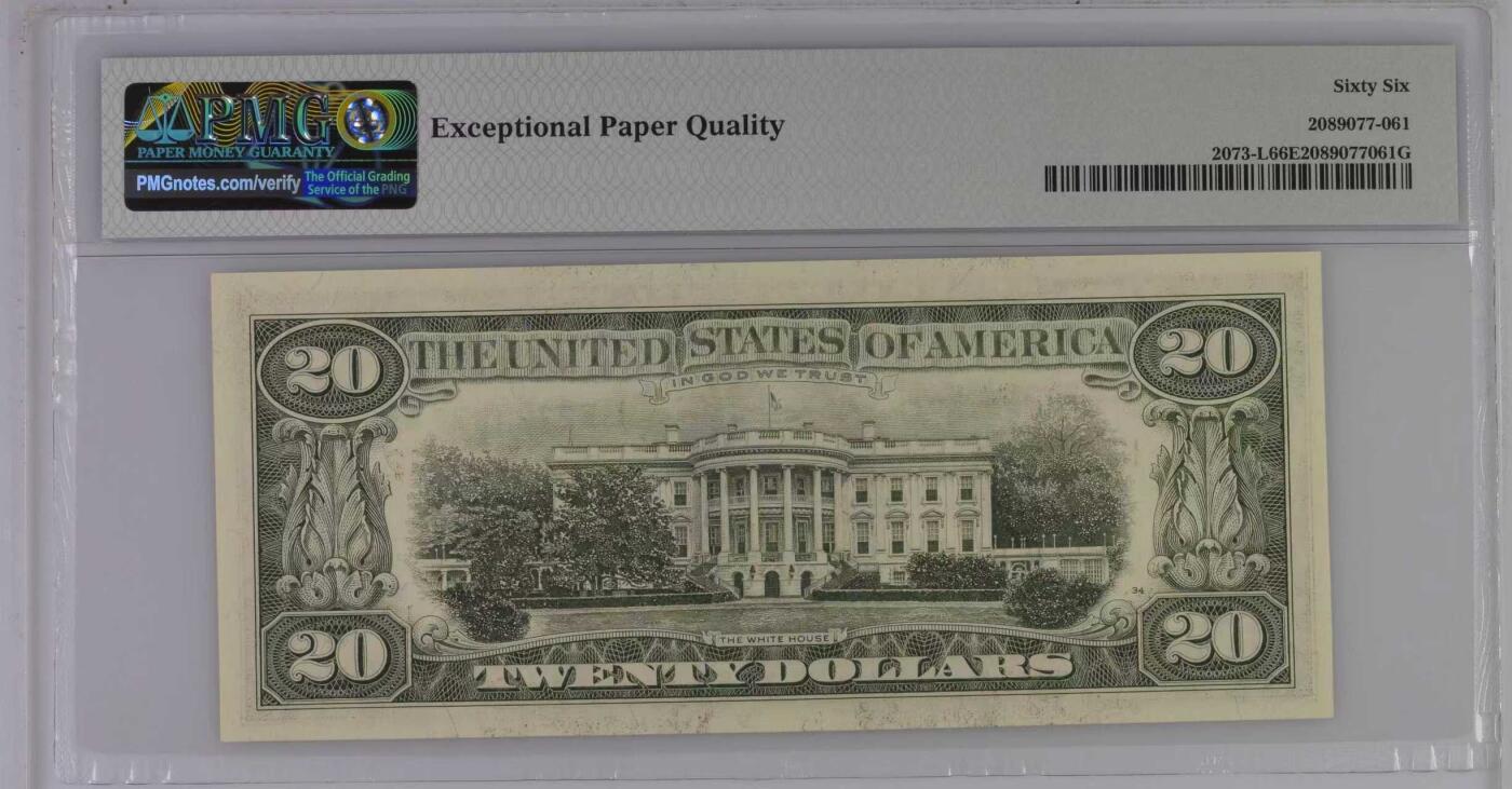 【礼羽收藏】🌏世界钱币拍卖第132期 美国1981年20美元PMG66，同分仅18枚，更高分仅7枚