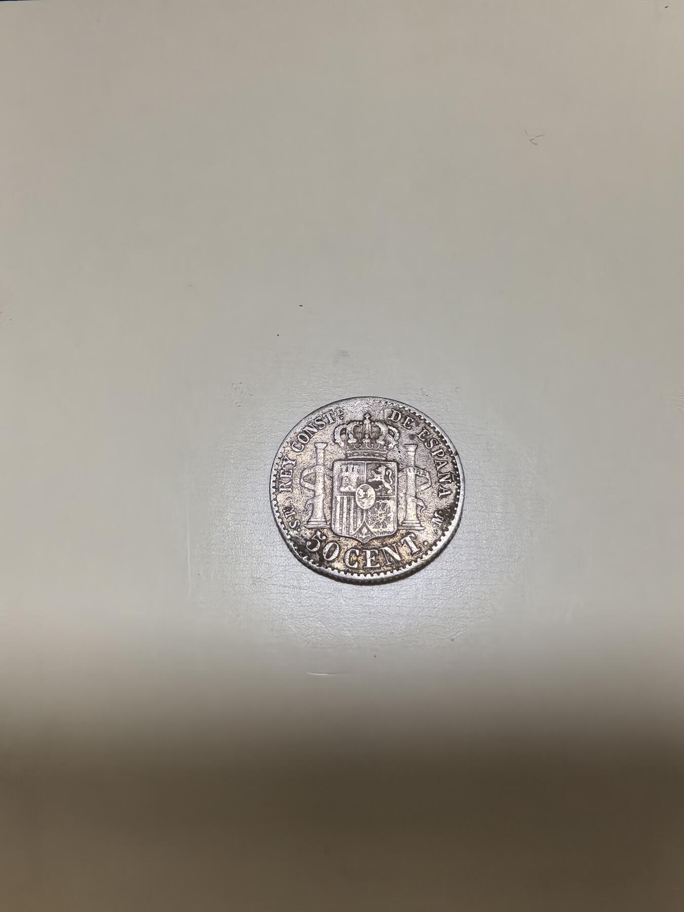 长老汇马年精选第十七场拍卖 1885西班牙阿方索十二世50分银币，2.5克835银，不到150万枚（1）