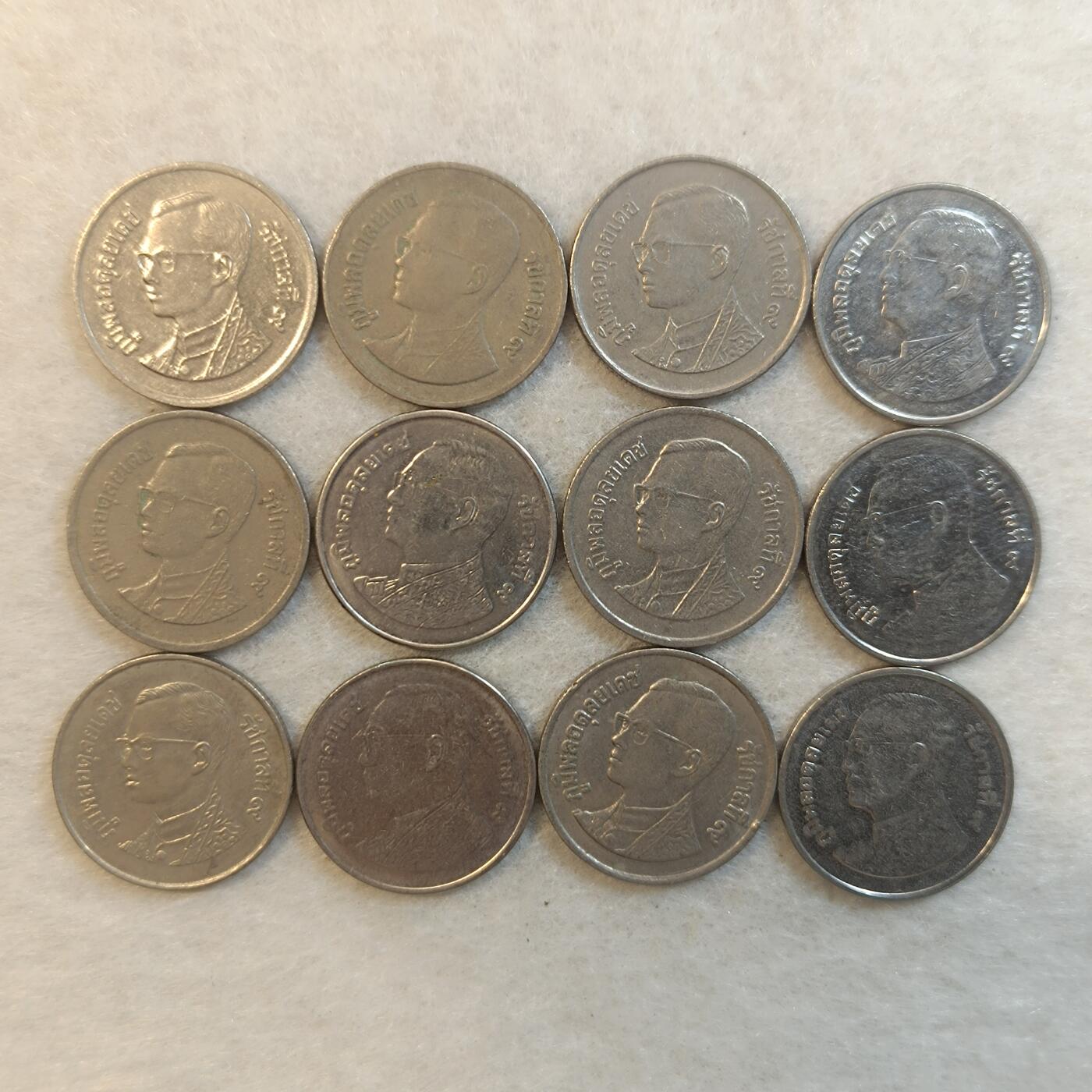 君烨收藏 0元起拍 散币场 每天一场 可留存 第24场 周日发货 19泰国1泰铢12枚