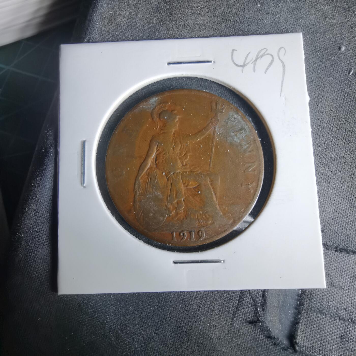 沼泽如烟--第1049场 英国1919年1便士