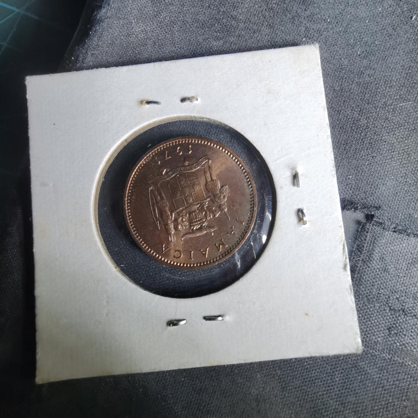 沼泽如烟--第1049场 牙买加1971年一分FAO纪念币