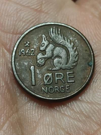 2026年第四十三场(总第二百一十二场）外国好品散币场(免佣金) - 挪威🇳🇴1962年1欧尔(奥拉夫五世第一套第二版)