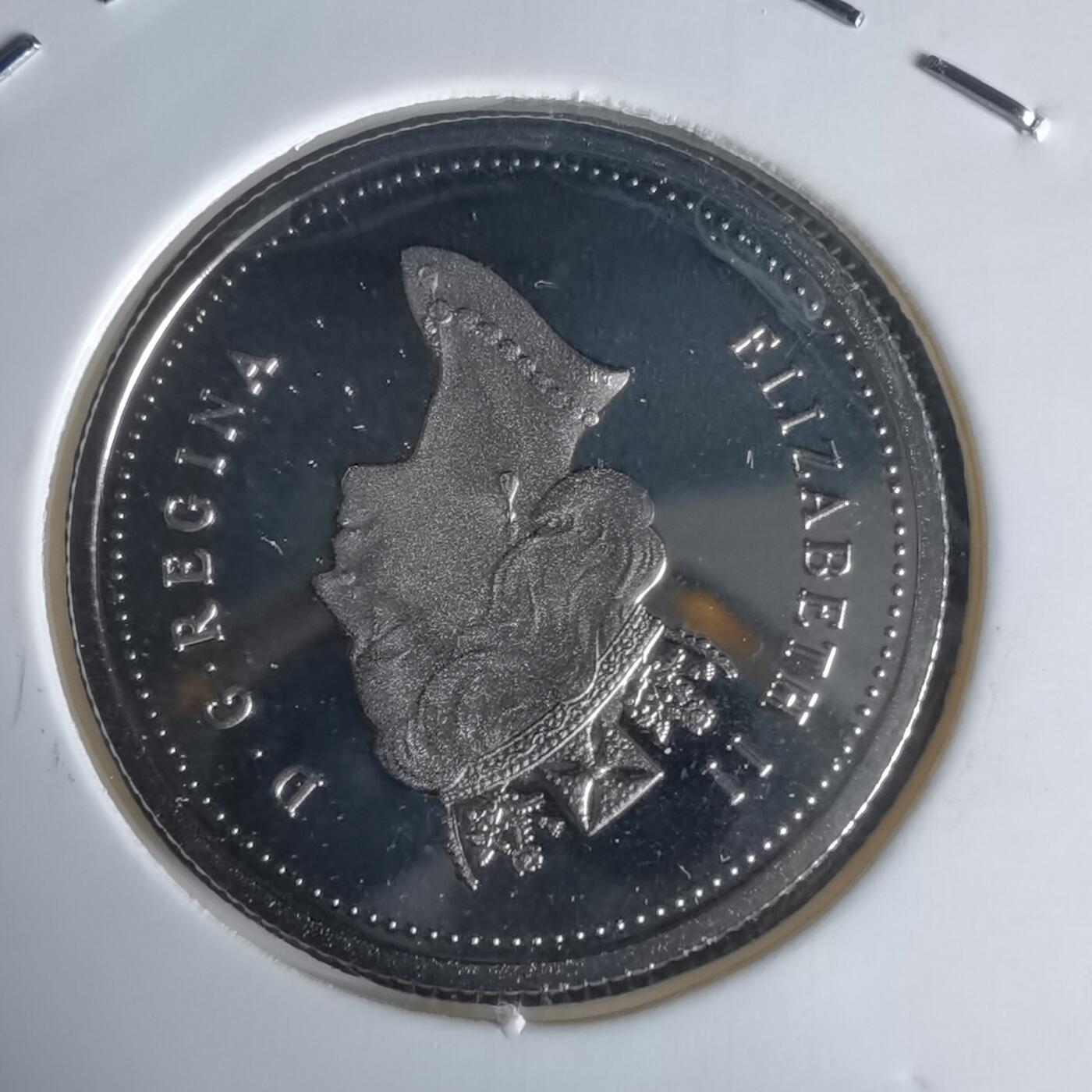 沼泽如烟--第1050场 加拿大1995年25分精制币