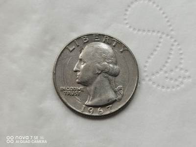 硬币十银币 - 1967年美国25美分