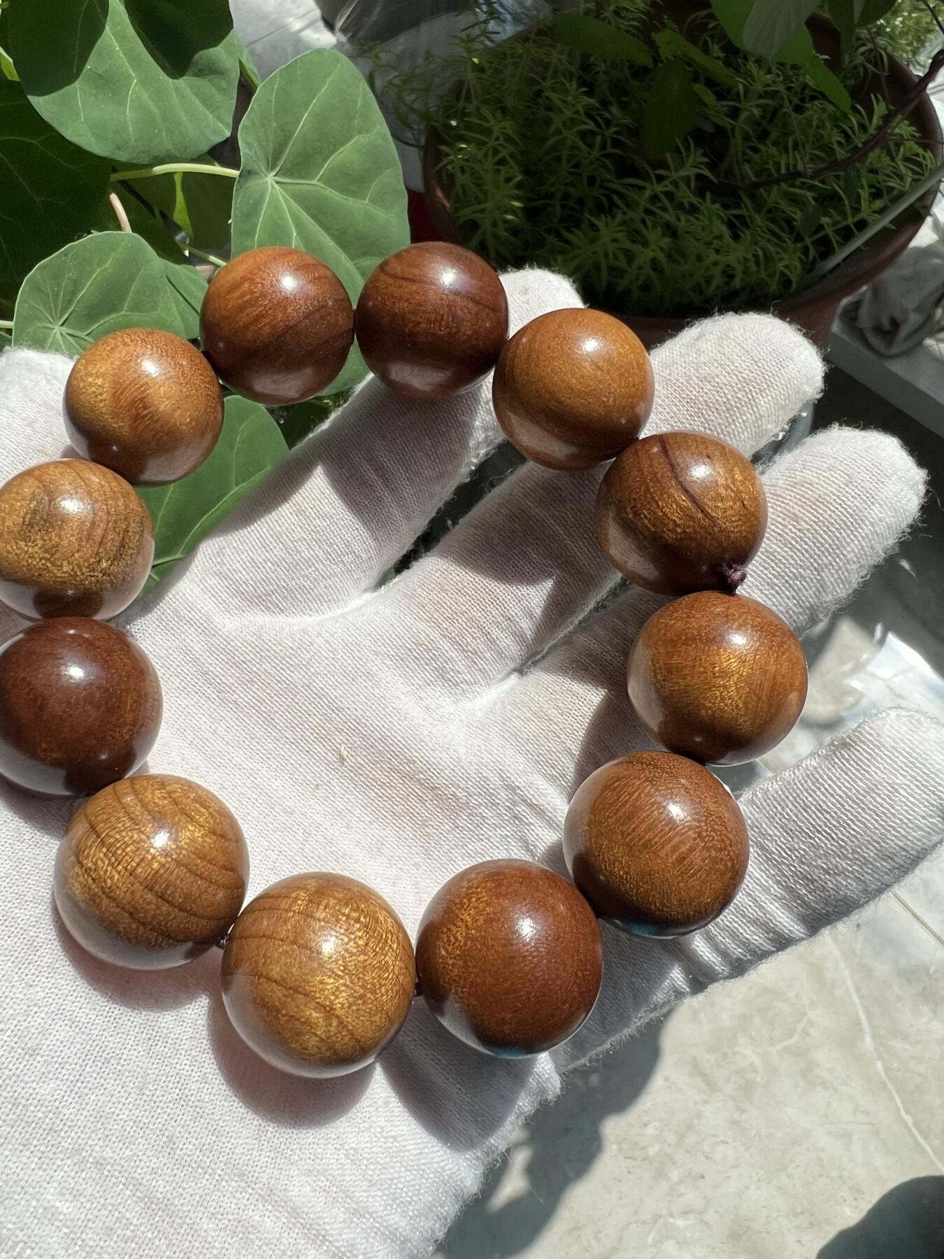 零元拍：金丝楠2.0手串 金丝满满，满手留香