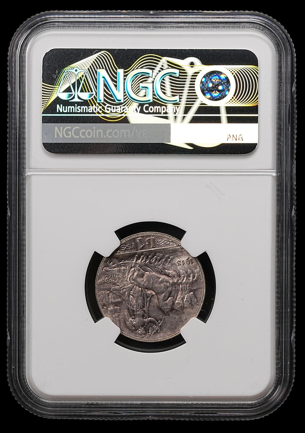 修遠堂世界钱币第111期 NGC MS63 1913年意大利圈版马车1里拉银币