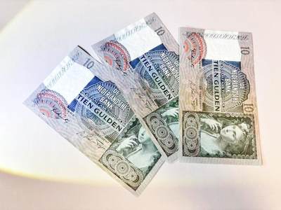 【Blue Auction】世界纸币精拍第808期——18级TOP拍卖/信誉/品质/专业/高效💫 - 【一组3张 含无47】荷兰1942年10盾 牧羊女 UNC/UNC-