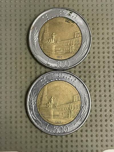 2026年第44场各国散币拍卖（总第194场） - 意大利500里拉2枚