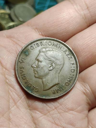 2026年第四十三场(总第二百一十二场）外国好品散币场(免佣金) - 英国🇬🇧1937年1便士(乔治六世加冕年，第一版首发年)